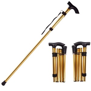 Bâton de marche réglable en gros, canne télescopique rétractable, bâton de randonnée pliable et portable pour personnes âgées en extérieur - Product Image 6