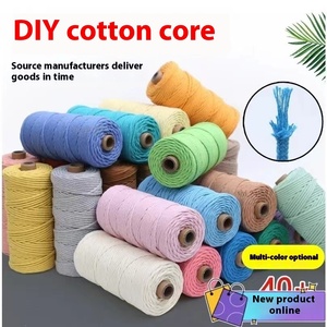 Chất Lượng Cao Handmade Nhuộm Bện Bông Sợi Dây Thừng 3Mm Core-Spun Slub Sợi Bán Buôn Đầy Màu Sắc Bền Bông Chủ Đề - Product Image 5