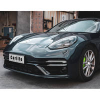Pour Porsche Panamera 970 2006-2018, transformation en kit carrosserie de style 971 Turbo S, comprenant le pare-chocs avant et les phares.