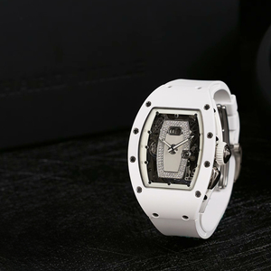 Ladies' Ceramic Automatic Mechanical <b>Watch</b> with Moissanite Dial and Luminous Hands - Product Image 2