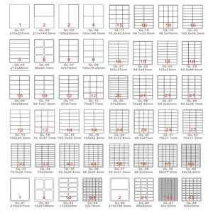 Nhãn Dán Tương Thích <span class=keywords><strong>A4</strong></span> Giấy Nhãn <span class=keywords><strong>A4</strong></span> Kích Thước Nhỏ 66Mm * 33.9Mm Nhãn Tự Dính - Product Image 5