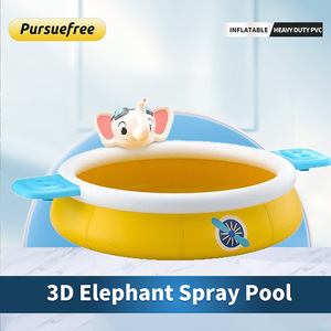 Piscina inflable con forma de elefante Pursuefree para niños, para uso en exteriores y en casa, diseño reforzado - Product Image 2