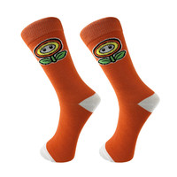 Personnalisé Drôle Mario Champignon Hommes Chaussettes En Coton Pas Cher Équipage Charte Robe Casual Fantaisie Chaussettes Pour Hommes
