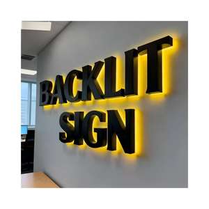Indoor Office Reception Lounge 3d Led Letter Sign Custom Light up logo Lighted Sign for Business Beauty Salon Sign Wall Signage - Product Image 1