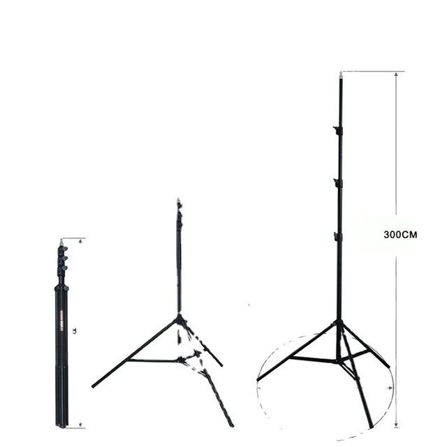 XEAST Industrial Grade SPCC Metal 300CM/3M Adjustable Laser Level Tripod with 1 Year Warranty