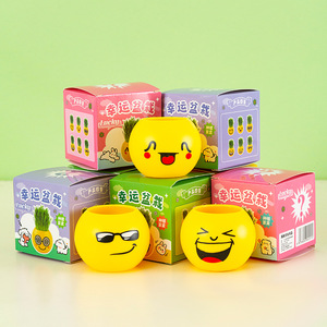 Caja Sorpresa con Bonsái en Miniatura, Planta Artificial Decorativa para Escritorio, Diseño de Dibujos Animados, Maceta de Plástico, Regalo para Oficina o Interiores - Product Image 3
