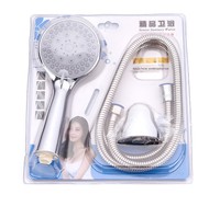 Kit de Douche Complet pour Salle de Bain : Tête de Douche, Tuyau et Accessoires – Design Moderne Minimaliste Brossé, Portable