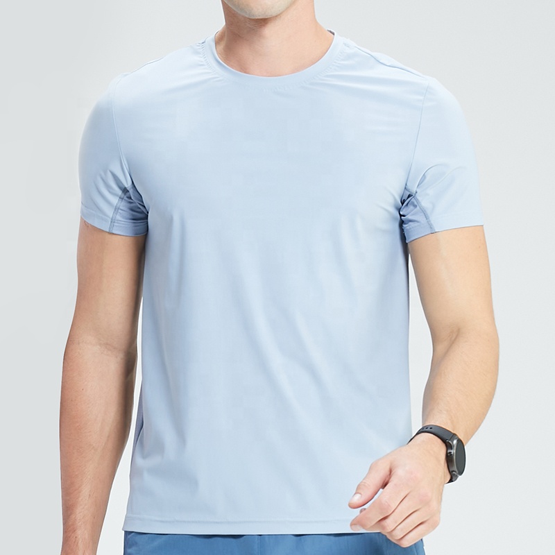新作salsation Tシャツ With split M Light blue Short Sleeve Shirt with Flamingo Print in Blue – Report