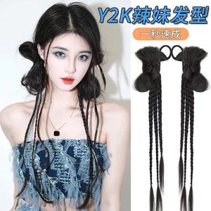 Otras extensiones de cabello trenzado, coleta larga de rastas, hechas a mano con hilo resistente al calor para Miss Style - Product Image 3