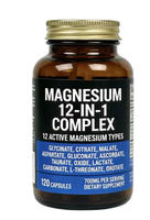 SIWEIDA Gélules Complexe de Magnésium à Spectre Complet 12‑en‑1, complément nutritionnel quotidien multi‑minéral pour adultes