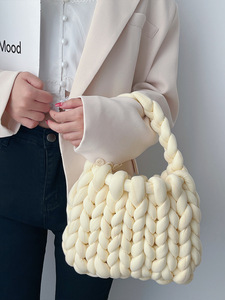 Bolsa de ganchillo de color puro, color sólido - Product Image 5