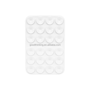 Suporte de silicone para celular, com logotipo quadrado, com montagem na parede, com personalização OEM, ventosas de parede para celular - Product Image 5