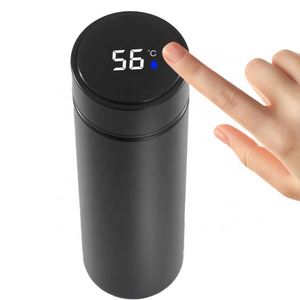 Bouteille isotherme personnalisée WW59 avec logo, 500 ml, affichage de la température LED, en acier inoxydable, bouteille d'eau intelligente avec filtre infuseur - Product Image 2