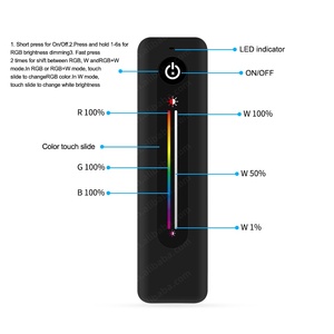 Hot bán mới nhất 15A <span class=keywords><strong>RGB</strong></span> trắng tự nhiên Led điều khiển trượt cảm ứng từ xa cho LED ánh sáng 4 kênh với 6A đầu ra - Product Image 4