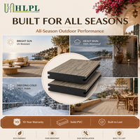 Suelo Exterior Moderno de Alto Rendimiento con Relieve, Sistema de Enclavamiento, Diseño 3D con Textura de Madera, Color Duradero, Resistente a la Putrefacción y la Descomposición, para Jardín