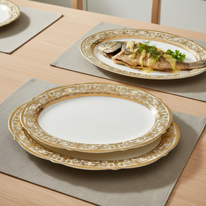 Vajilla de Cerámica Europea de Lujo para Hoteles y Restaurantes, Apta para Lavavajillas y Microondas, Ecológica - Product Image 4