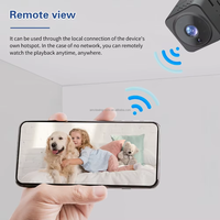 Mini caméra de sécurité AmViewing 2MP, angle de 90°, 1080P HD, surveillance vocale sans fil, contrôle par application, détection de mouvement, vision nocturne