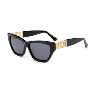 High End Luxus Acetat polarisierte weibliche Frauen Cat Eye Sonnenbrille