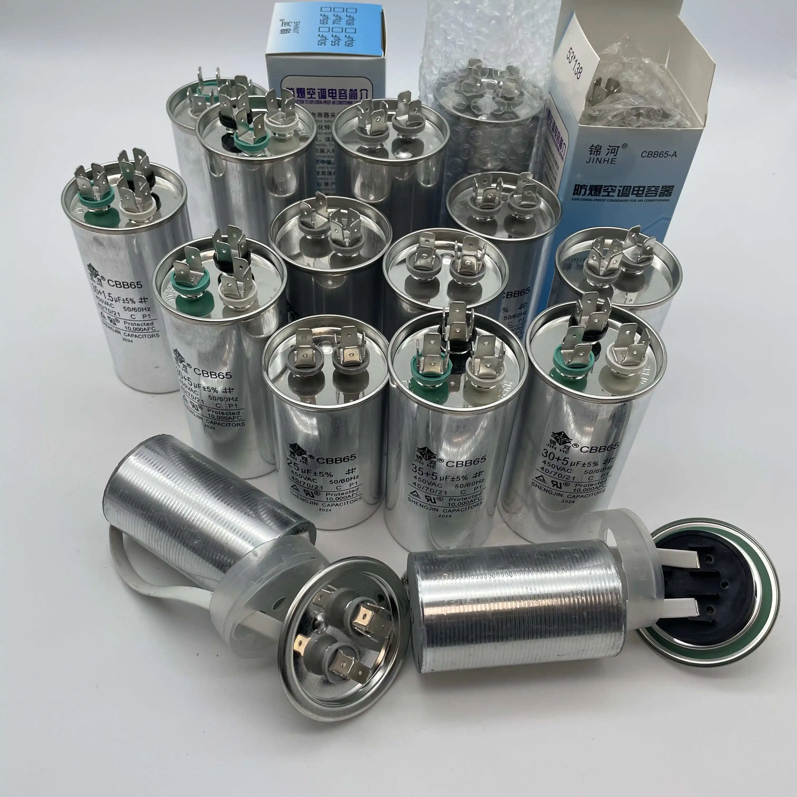 CBB65 450V40uF iniciar a fabricação de capacitores para ar condicionado com certificação