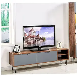 Muur Unit Tv Stand Wit Moderne Designer Woonkamer Set Vrijstaande Kast Koninklijke Meubels Retro Hout Brede Metalen Divider