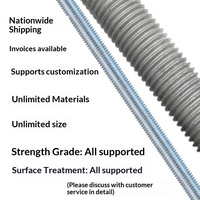 Stainless Steel Threaded Rod 304/316L Fully Threaded Stud Bar M6-M36 Bright Finish