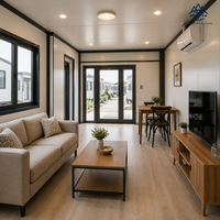 Maison conteneur extensible de 20 pieds avec 2 chambres, préfabriquée, pliable, modulaire, couleur personnalisable, prête à vivre pour les vacances et le camping