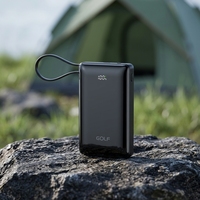 Batterie externe portable haute capacité OEM, batterie polymère universelle, charge rapide PD 22,5 W, mini batterie externe 20000 mAh avec câble
