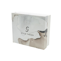 Boîte de luxe avec couvercle et base, logo en gros, emballage cadeau personnalisé pour t-shirt, vêtements, boîte en carton pour écharpe