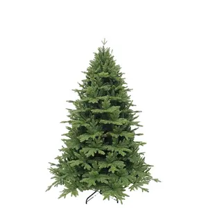 Hight गुणवत्ता लक्जरी शैली यूरोप लोकप्रिय Hinged संरचना 210cm मिश्रित पत्ता कृत्रिम क्रिसमस पेड़