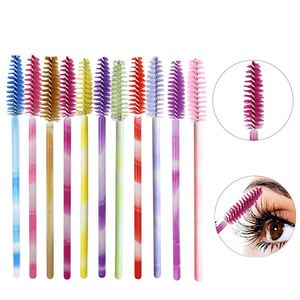 Pinceaux de maquillage professionnels jetables pour cils et sourcils, brosses à estomper, applicateurs de <span class=keywords><strong>mascara</strong></span>, usage oculaire, poils en nylon, manche en plastique - Product Image 1