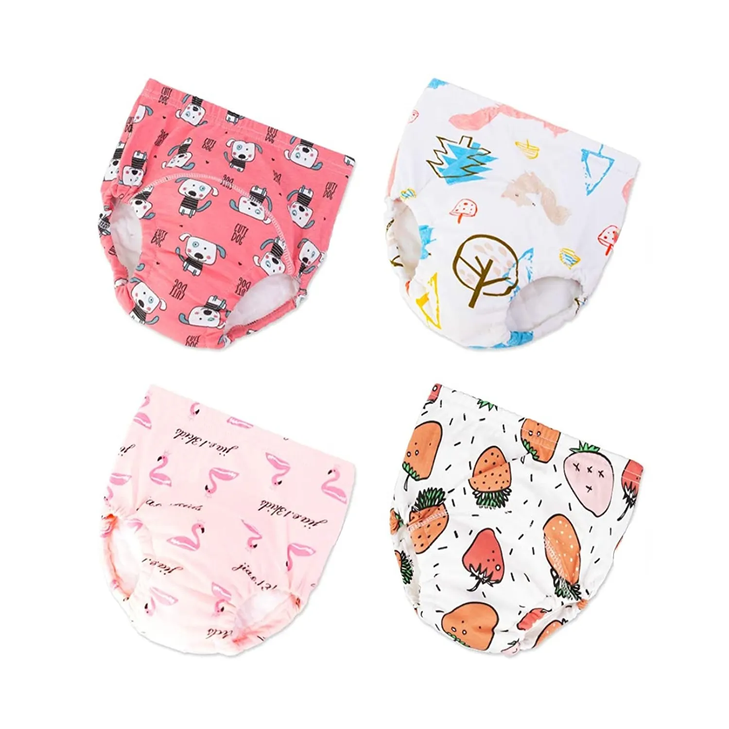 Pantalons d'entraînement en coton pour bébés filles, sous-vêtements d'entraînement avec pots pour garçons et filles