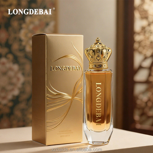 Custom Luxury Round Design Perfume Spray <b>Bottle</b> 30ml 50ml 80ml Clear Crimp Perfume <b>Bottle</b> with Gold Crown <b>Plastic</b> Cap - Product Image 6