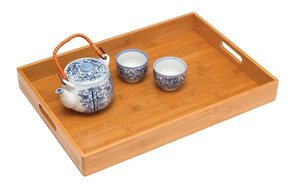 Bandeja de <span class=keywords><strong>madera</strong></span> de bambú cuadrada, simple, grande, barata - Product Image 2