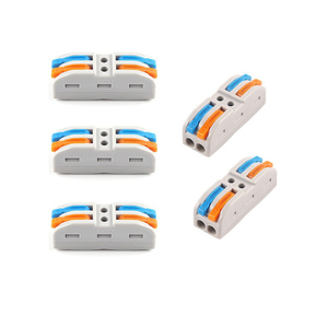 Conector Rápido Compacto para Cable Eléctrico, Terminales de Empalme Rápido con Palanca de Resorte de Plástico, Tipo Tuerca, Terminales de Empuje/Enchufables de Cobre - Product Image 4