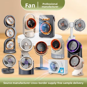 Nouveau ventilateur humidificateur USB <span class=keywords><strong>de</strong></span> bureau et mural avec moteur sans balais, 3 vitesses, design pliable et éclairage intégré pour usage au bureau - Product Image 3