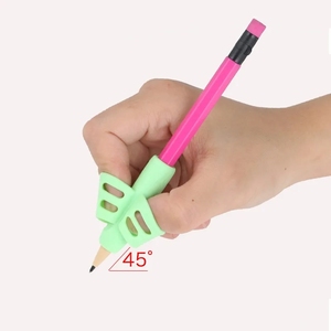 Juego de 3 Empuñaduras de Silicona Suave para Lápices, Soportes para Dos Dedos para la Práctica de Escritura y Corrección de Postura en Niños - Product Image 3