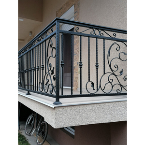 Garde-corps extérieur en <span class=keywords><strong>fer</strong></span> forgé de Géorgie pour balcon, clôture en <span class=keywords><strong>fer</strong></span> sur mesure pour <span class=keywords><strong>terrasse</strong></span>, treillis, balustrades pour maisons - Product Image 4