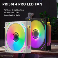 Vente en gros prisme 4 PRO silencieux 120mm LED boîtier PC ventilateur de jeu ARGB RGB refroidisseur d'air de refroidissement avec dissipateur thermique en aluminium
