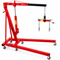 Pont élévateur hydraulique portable 2 tonnes pour atelier, grue de levage robuste avec flèche réglable pour garage et réparation automobile CE