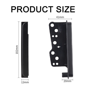 ダブル2DINカーラジオフェイシアフレームサイドキット DVDダッシュマウントトリムサイド取り付けキット トヨタ カローラ RAV4 サイオン用 - Product Image 5