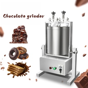 Mélangeur électrique de chocolat à meules en pierre avec cuve de tempérage, raffineur de fèves de cacao 20 kg - Product Image 1