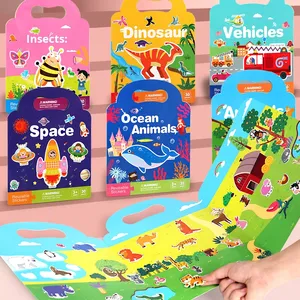 <span class=keywords><strong>Libro</strong></span> de Pegatinas de Papel Silencioso con Diseño de Gelatina, para Niños de 4 a 6 Años, Juguete Educativo para la Primera Infancia - Product Image 1
