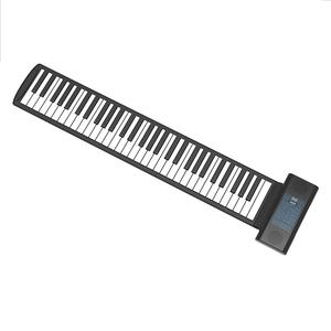 Usine en gros <span class=keywords><strong>pas</strong></span> <span class=keywords><strong>cher</strong></span> prix 61 touches clavier pliable portable <span class=keywords><strong>piano</strong></span> enroulable pour débutants et étudiants - Product Image 1
