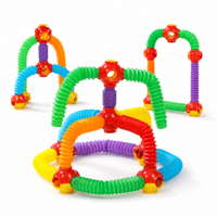 Blocs de construction Pop Tube pliables, connecteurs multi-angles, ensemble de construction pour enfants, jeu créatif