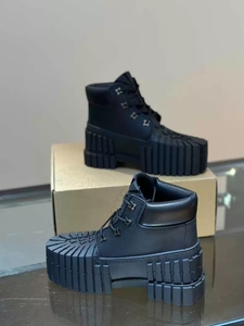 Stivali Utility Cachi con Occhielli Dorati, Resistenti, Retro Blu, Suola Spessa, Termici per Lavoro, Avventure all'Aperto, Estate, Autunno, Inverno - Product Image 5