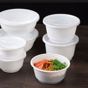 Bols à emporter en plastique rigide PP noir de qualité alimentaire, résistants, anti-humidité, 24 oz, pour les repas des élèves - Product Image 4