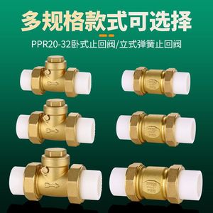 วาล์วกันกลับแบบสองทาง PPR ขนาด 20/25/32 มม. ตัววาล์วทองแดง สำหรับท่อน้ำ แบบแนวนอนและแนวตั้ง - Product Image 2