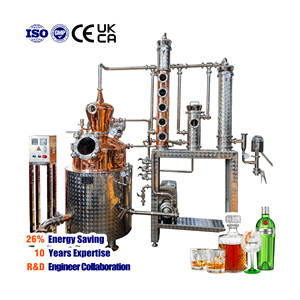 CE 300L Cuivre Whisky Rhum Brandy Still Colonne Distillateur Nouveau Corn Brandi Distilling Equipment Perroquet Destiler pour Alcools - Product Image 1