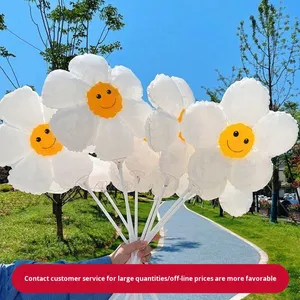 Ballon en forme de visage de tournesol, ballon en forme d'extraterrestre, ballon en forme de fleur, ballon à main, célébrité d'Internet, petite marguerite, promotion de stand, fête des mères, Halloween - Product Image 3