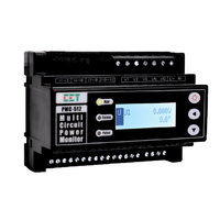 Moniteur de puissance sur rail DIN YUCHENG RS485 DC, compteur d'énergie multicanal, écran LCD, précision 0,5, modèle triphasé RCT PMC-512-D